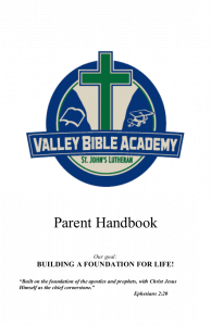 VBA Parent Handbook 2015